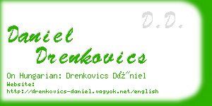 daniel drenkovics business card